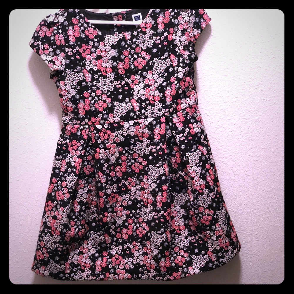 Black floral dress